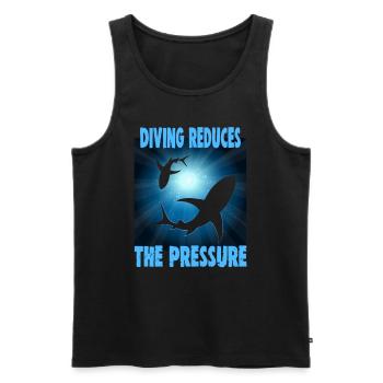 Scuba Diver Design Instructor Snorkeling - Men's Premium Organic Tank Top - black - Front - AI Model Male 178 light (178cm)