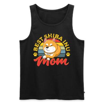 Best Shiba Inu Mom Akita Dog - Männer Premium Bio Tank Top - Schwarz - Vorne - Michal (187cm)