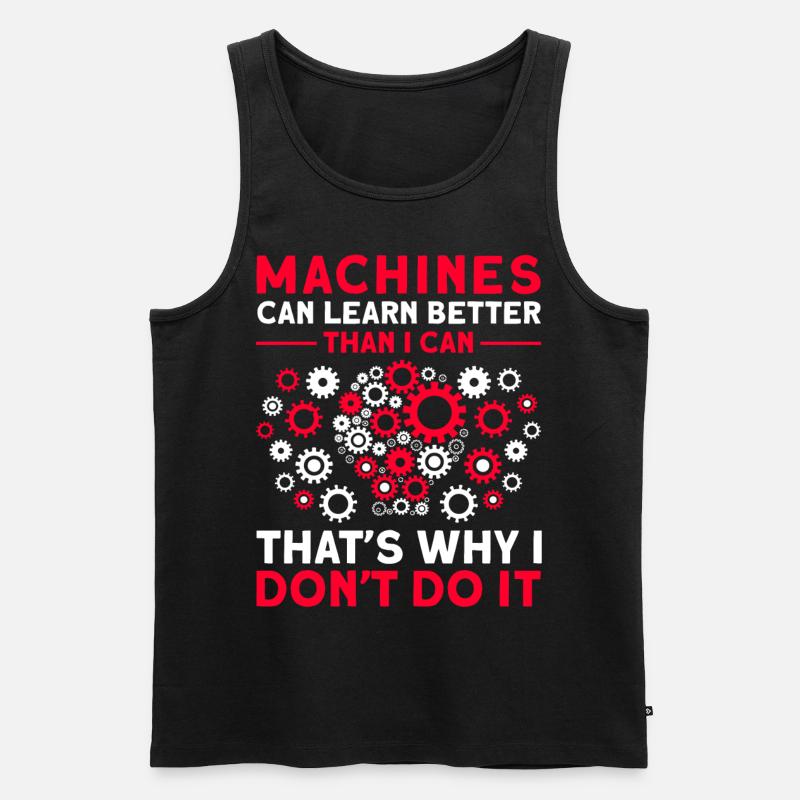 Machines Can Learn Better - Männer Premium Bio Tank Top - Schwarz