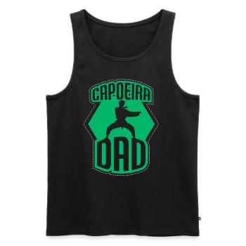 Capoeira Père Arts Martiaux Passe-temps brésilien - Débardeur bio Premium Homme - noir - Devant - Michal (187cm)
