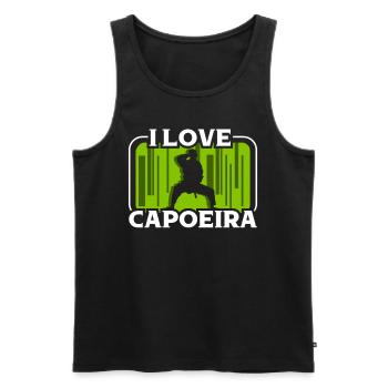 J’adore Capoeira Brazilian Martial Arts Hobby - Débardeur bio Premium Homme - noir - Devant - Michal (187cm)