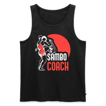 Sambo Trainer Martial Arts Martial Arts Training - Men's Premium Organic Tank Top - black - Front - Michal (187cm)