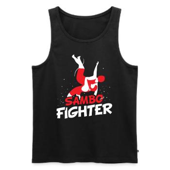 Sambo Fighter Training Martial Arts Martial Arts - Men's Premium Organic Tank Top - black - Front - Michal (187cm)