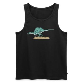 Spinosaurus I Dornechse Kreidezeit Fossil - Männer Premium Bio Tank Top - Schwarz - Vorne - AI Model Male 178 light (178cm)