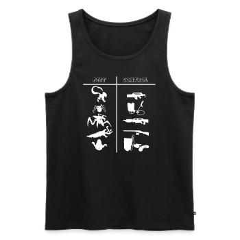 Kammerjäger I Vermin Motif for - Men's Premium Organic Tank Top - black - Front - AI Model Male 178 light (178cm)