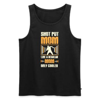 Shot Put I Athletics Discus Thrower Motif - Men's Premium Organic Tank Top - black - Front - AI Model Male 178 light (178cm)