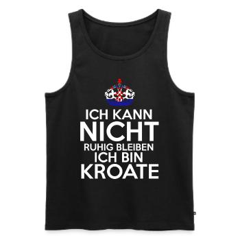 Kroatien Kroate Kroatisches - Männer Premium Bio Tank Top - Schwarz - Vorne - AI Model Male 178 light (178cm)