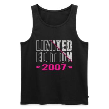 Limited Edition 2007 - Männer Premium Bio Tank Top - Schwarz - Vorne - Michal (187cm)