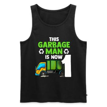 Garbage Man Gift Garbage Garbage Collection Waste Profession - Men's Premium Organic Tank Top - black - Front - AI Model Male 178 light (178cm)