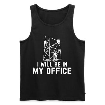 Gerüstbauer Tshirt - Männer Premium Bio Tank Top - Schwarz - Vorne - AI Model Male 178 light (178cm)