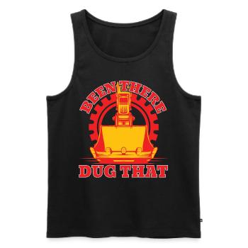 There Dug That Constuction Worker - Men's Premium Organic Tank Top - black - Front - Michal (187cm)