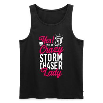 Storm Chaser Hurricane Meteorology - Männer Premium Bio Tank Top - Schwarz - Vorne - AI Model Male 178 light (178cm)