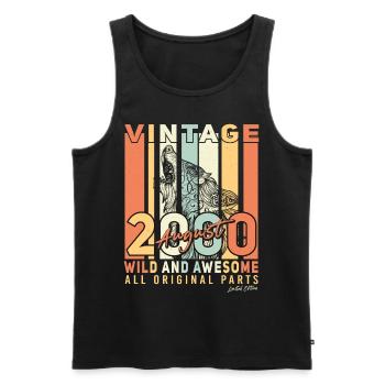 Alles Original Im August 2000 - Männer Premium Bio Tank Top - Schwarz - Vorne - Michal (187cm)