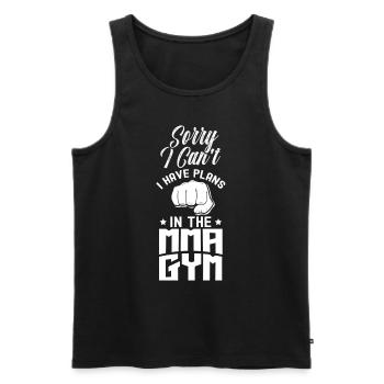 Avoir des plans dans Mma Gym dit équipe désolé passe-temps - Débardeur bio Premium Homme - noir - Devant - Michal (187cm)