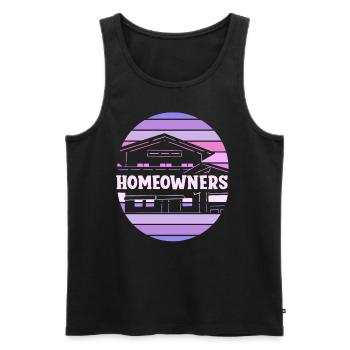 Hauseigentümer Hausbesitzer Hausherr Haus - Männer Premium Bio Tank Top - Schwarz - Vorne - Michal (187cm)
