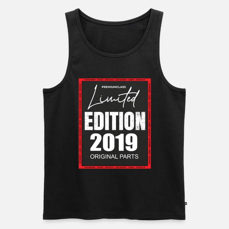 Limited Edition 2019 - Männer Premium Bio Tank Top - Schwarz