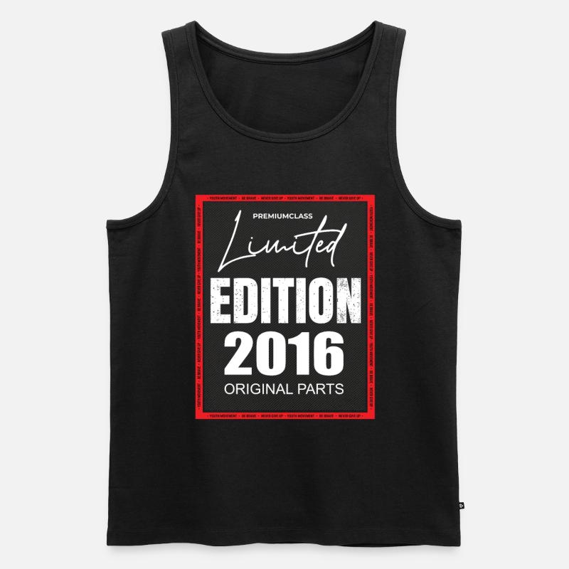 Limited Edition 2016 - Männer Premium Bio Tank Top - Schwarz