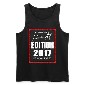 Édition limitée 2017 - Débardeur bio Premium Homme - noir - Devant - Michal (187cm)