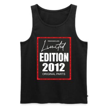 Limited Edition 2012 - Männer Premium Bio Tank Top - Schwarz - Vorne - Michal (187cm)