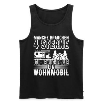 Camping Wohnmobil - Männer Premium Bio Tank Top - Schwarz - Vorne - Michal (187cm)