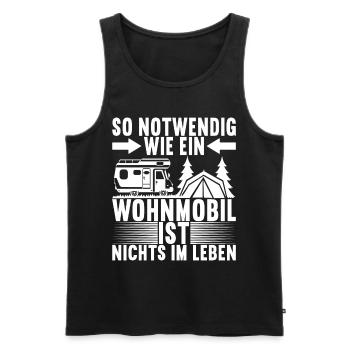 Camping Wohnmobil - Männer Premium Bio Tank Top - Schwarz - Vorne - Michal (187cm)