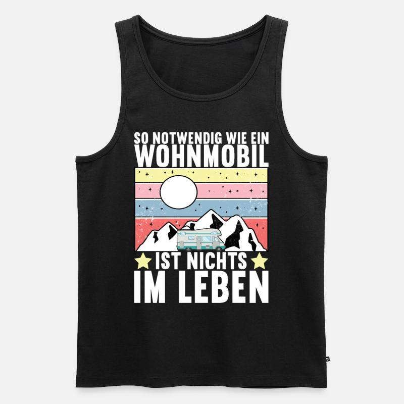 Camping Wohnmobil - Männer Premium Bio Tank Top - Schwarz