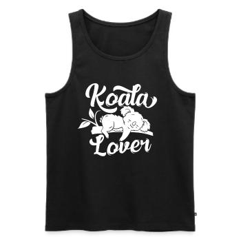 Koala Lover Koalas Koala Bear Animal Sweet - Débardeur bio Premium Homme - noir - Devant - Michal (187cm)