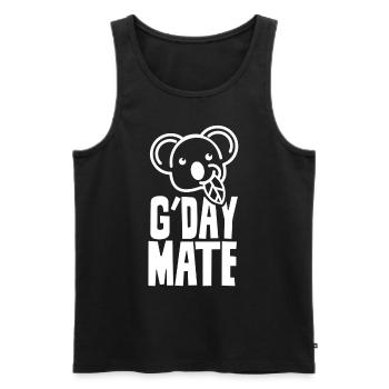 Guten Tag Kumpel Süß Koalabär Koalas Tier Koala - Männer Premium Bio Tank Top - Schwarz - Vorne - Michal (187cm)