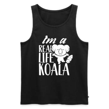 I Am A Real Koala Animal Sweet Koalas Koala Bear - Men's Premium Organic Tank Top - black - Front - Michal (187cm)