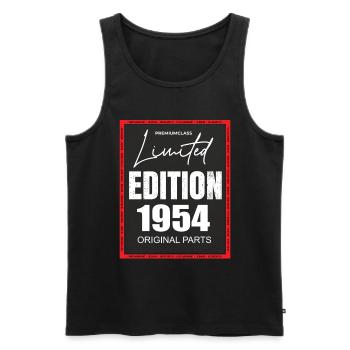 Édition limitée 1954 - Débardeur bio Premium Homme - noir - Devant - Michal (187cm)