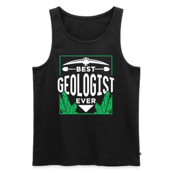 Bester Geologe Aller Zeiten Beruf Geologie - Männer Premium Bio Tank Top - Schwarz - Vorne - AI Model Male 178 light (178cm)