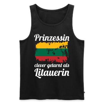 Prinzessin Litauer Litauisches Litauen - Männer Premium Bio Tank Top - Schwarz - Vorne - Michal (187cm)