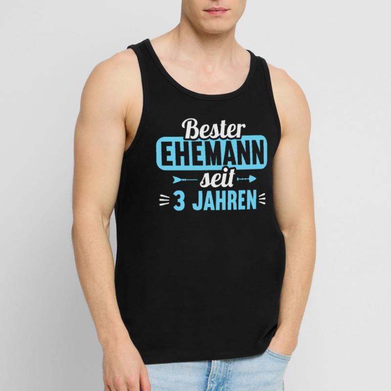 Beste Ehefrau Bester Ehemann seit 3 Jahren Männer Premium Bio Tank Top
