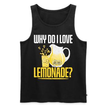 Why do I love Lemonade Stand Lemon Lover Fruit - Men's Premium Organic Tank Top - black - Front - Michal (187cm)