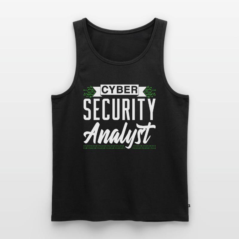 Cybersecurity Analyst Hacker IT Sicherheit Hack Männer Premium Bio Tank Top
