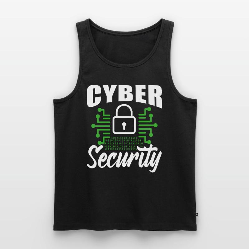 Cybersecurity Hacker Hacking IT Security Hack Men's Premium Organic Tank Top