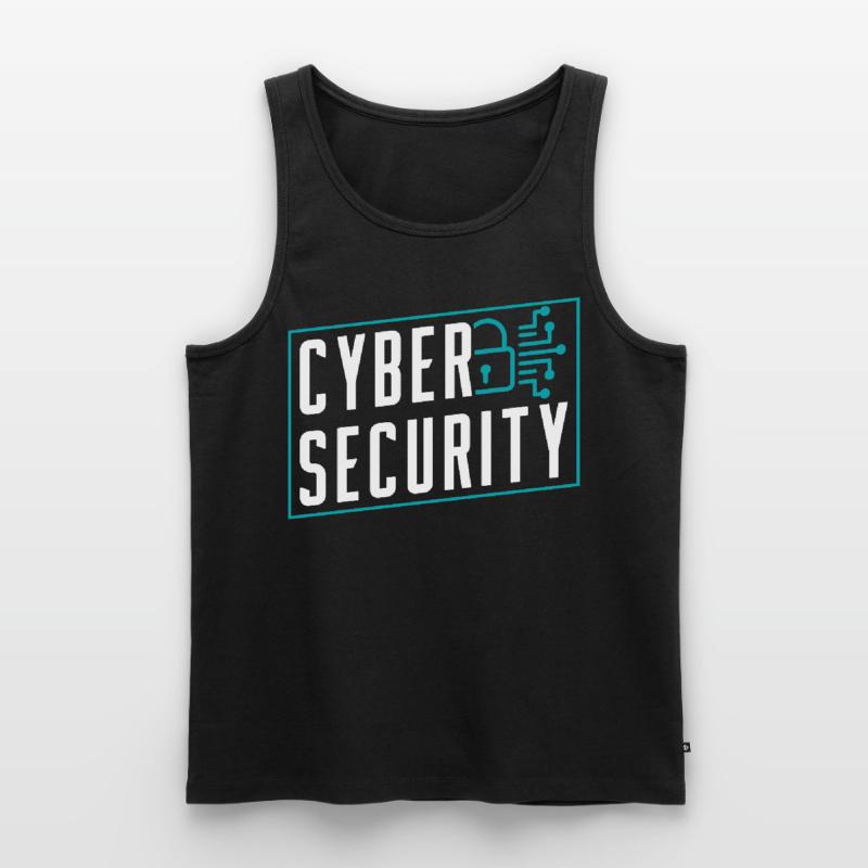 Cybersecurity Hack Hacking Hacker IT Security Men's Premium Organic Tank Top
