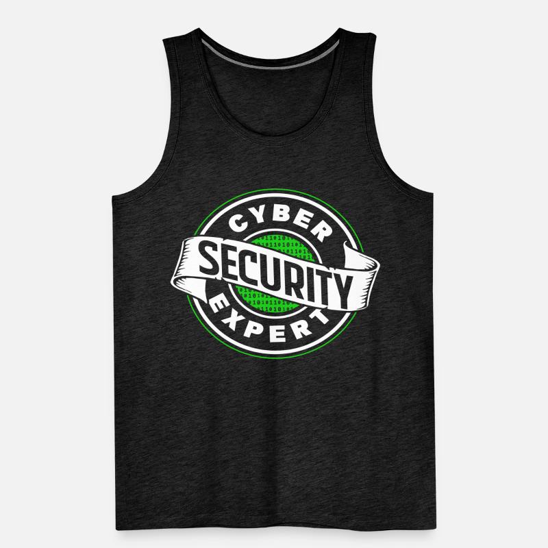 Cybersecurity Experte Hacker IT Sicherheit Hack Männer Premium Bio Tank Top