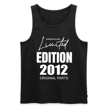 Limited Edition 2012 - Männer Premium Bio Tank Top - Schwarz - Vorne - Michal (187cm)