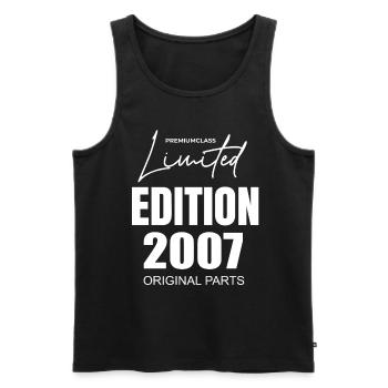 Limited Edition 2007 - Männer Premium Bio Tank Top - Schwarz - Vorne - Michal (187cm)