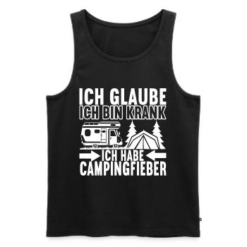 Camping Wohnmobil - Männer Premium Bio Tank Top - Schwarz - Vorne - Michal (187cm)