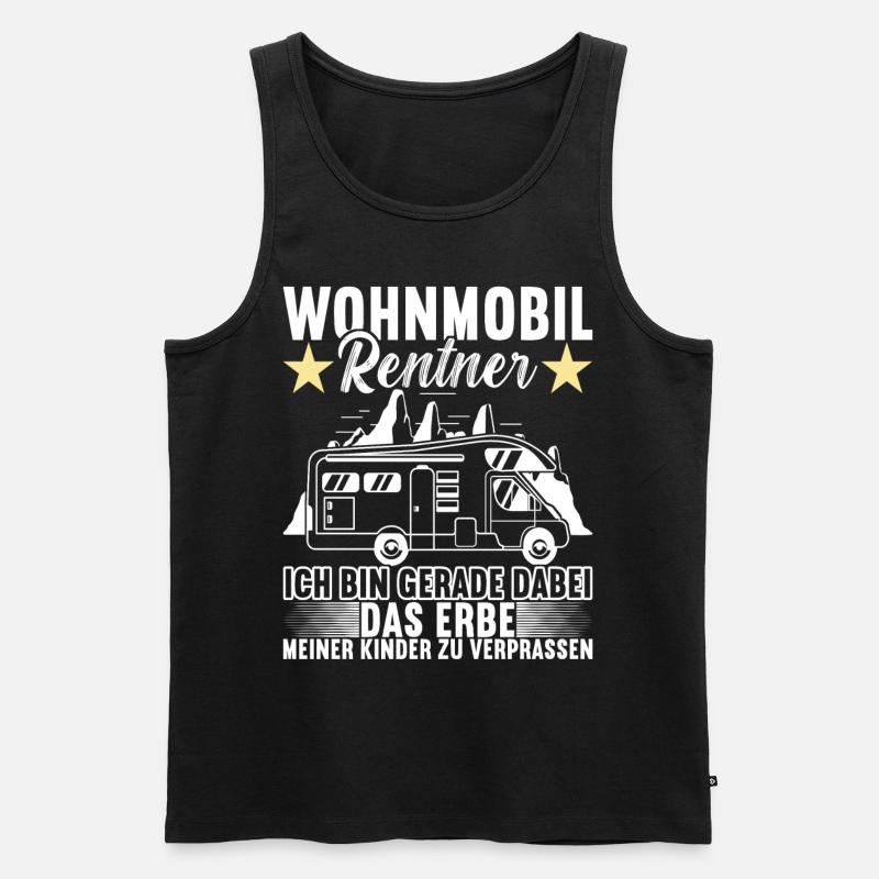 Camping Wohnmobil - Männer Premium Bio Tank Top - Schwarz