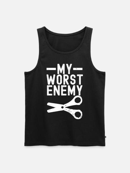 Southpaw - Men's Premium Organic Tank Top - black