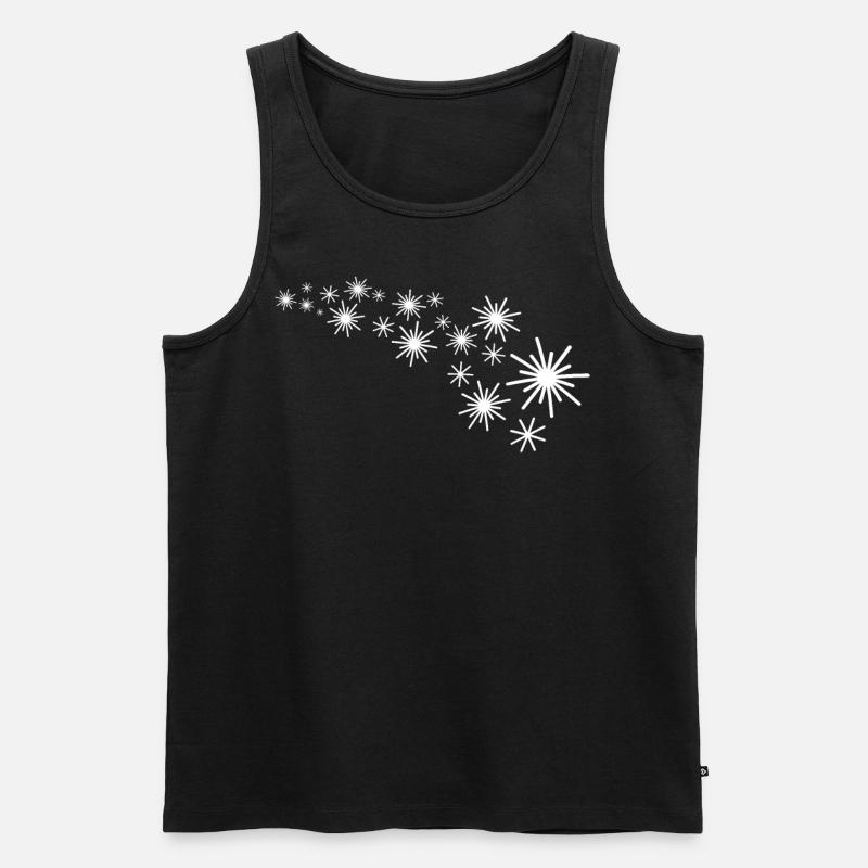 Sternenflotte Weiss - Männer Premium Bio Tank Top - Schwarz