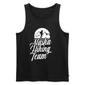 Alaska Hiking Team Randonneur - Débardeur bio Premium Homme - noir - Devant - AI Model Male 178 light (178cm)