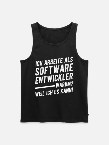 Softwareentwickler Geschenkidee - Männer Premium Bio Tank Top - Schwarz