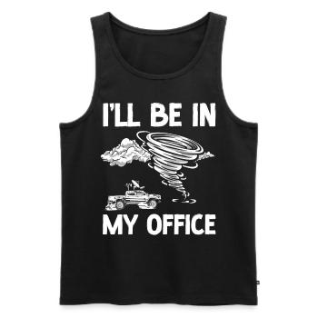 Storm Chaser Hurricane Meteorology - Männer Premium Bio Tank Top - Schwarz - Vorne - AI Model Male 178 light (178cm)