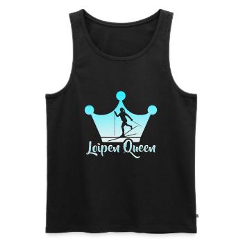 Langläufer Biathlon Skilangläufer - Männer Premium Bio Tank Top - Schwarz - Vorne - Michal (187cm)