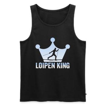 Skieurs de fond biathlon de fond - Débardeur bio Premium Homme - noir - Devant - Michal (187cm)