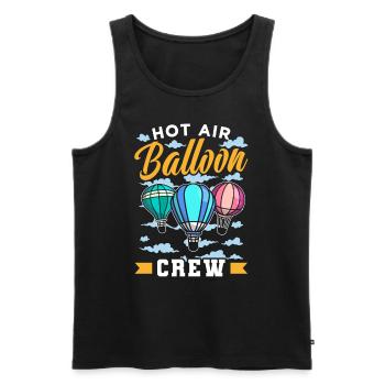 Heißluftballon Besatzung Ballonfahrer Ballonflug - Männer Premium Bio Tank Top - Schwarz - Vorne - AI Model Male 178 light (178cm)